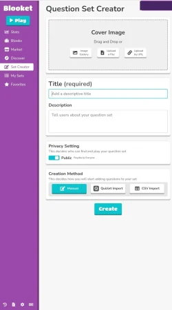 Blooket Quesion set creator